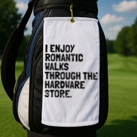 Funny Woodworking Hardware Carpenter Golf Towel