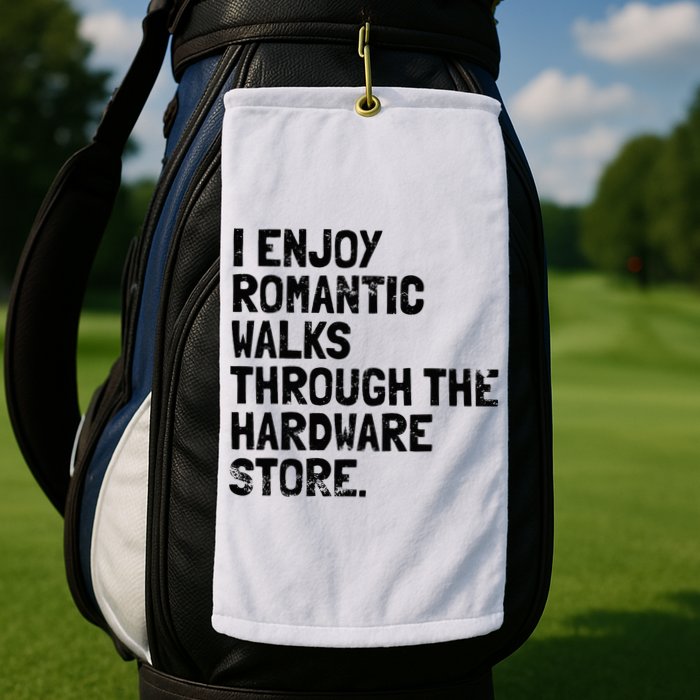 Funny Woodworking Hardware Carpenter Golf Towel