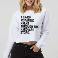 Funny Woodworking Hardware Carpenter Cropped Pullover Crew