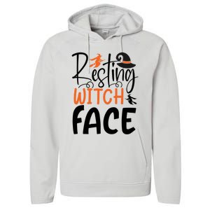 Funny Witches Halloween Party Costume Resting Witch Face Gift Performance Fleece Hoodie