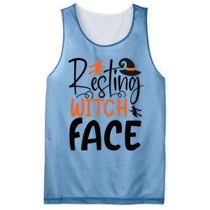 Funny Witches Halloween Party Costume Resting Witch Face Gift Mesh Reversible Basketball Jersey Tank