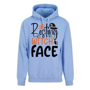 Funny Witches Halloween Party Costume Resting Witch Face Gift Unisex Surf Hoodie