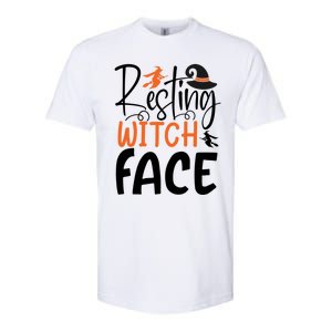 Funny Witches Halloween Party Costume Resting Witch Face Gift Softstyle CVC T-Shirt