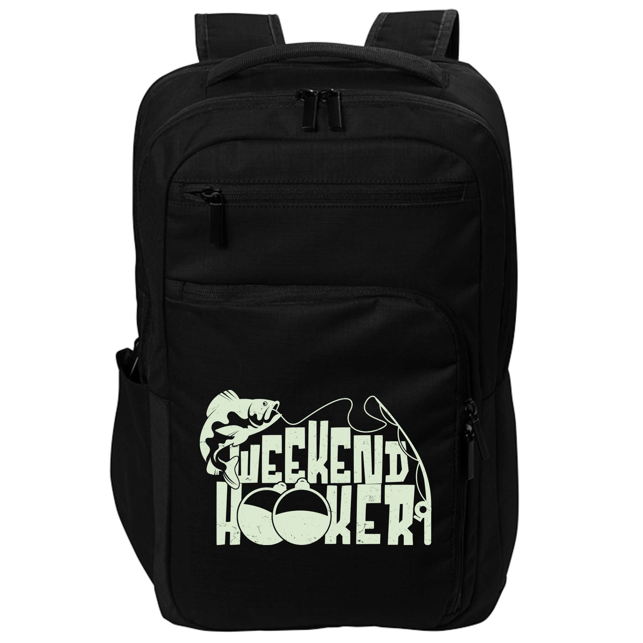 Funny Weekend Hooker Fishing Fan Impact Tech Backpack