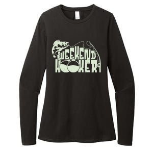 Funny Weekend Hooker Fishing Fan Womens CVC Long Sleeve Shirt