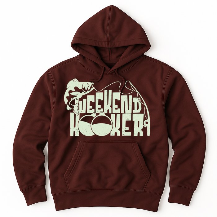 Funny Weekend Hooker Fishing Fan Hoodie