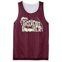 Funny Weekend Hooker Fishing Fan Mesh Reversible Basketball Jersey Tank