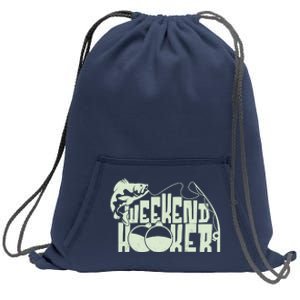 Funny Weekend Hooker Fishing Fan Sweatshirt Cinch Pack Bag