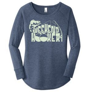 Funny Weekend Hooker Fishing Fan Women's Perfect Tri Tunic Long Sleeve Shirt