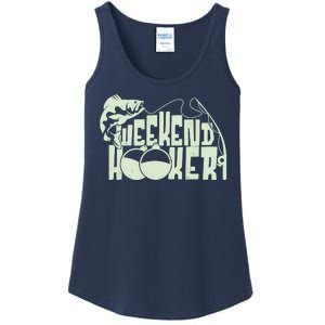 Funny Weekend Hooker Fishing Fan Ladies Essential Tank