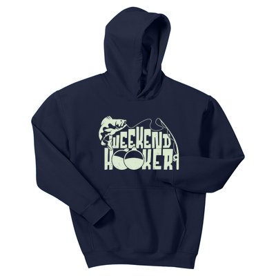 Funny Weekend Hooker Fishing Fan Kids Hoodie