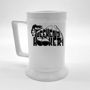 Funny Weekend Hooker Fishing Fan Beer Stein