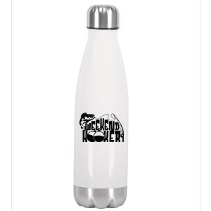 Funny Weekend Hooker Fishing Fan Stainless Steel Insulated Water Bottle