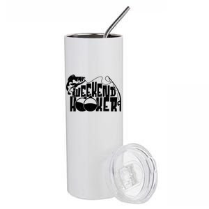 Funny Weekend Hooker Fishing Fan Stainless Steel Tumbler