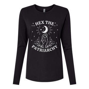 Feminist Witch Hex The Patriarchy Womens Cotton Relaxed Long Sleeve T-Shirt