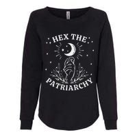 Feminist Witch Hex The Patriarchy Womens California Wash Sweatshirt