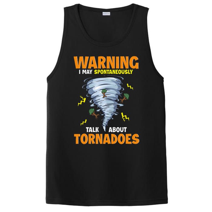 Funny Warning I May Spontaneously Talk About Tornadoes PosiCharge Competitor Tank