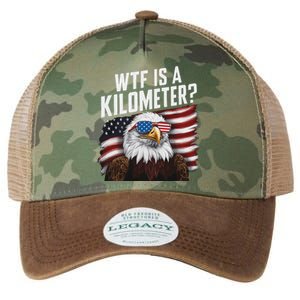 Funny Wtf Is A Kilometer 4th Of July Usa Bald Eagle Legacy Tie Dye Trucker Hat