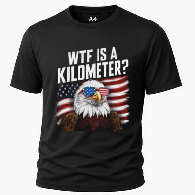 Funny Wtf Is A Kilometer 4th Of July Usa Bald Eagle Performance Shirt