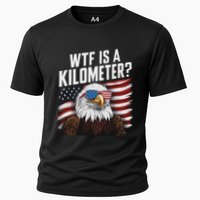 Funny Wtf Is A Kilometer 4th Of July Usa Bald Eagle Performance Shirt