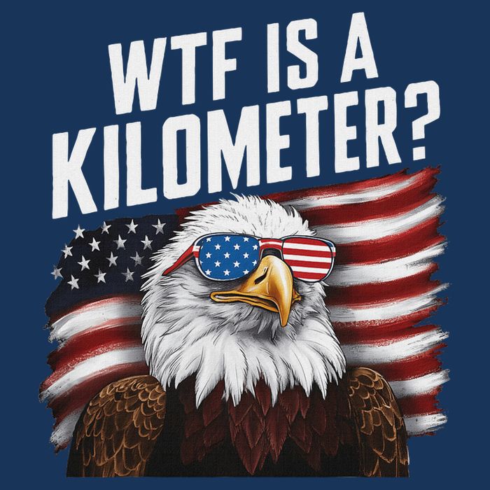 Funny Wtf Is A Kilometer 4th Of July Usa Bald Eagle Infant Baby Jersey Bodysuit