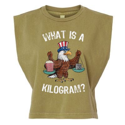 Funny What Is A Kilogram 4th Of July Garment-Dyed Women's Muscle Tee