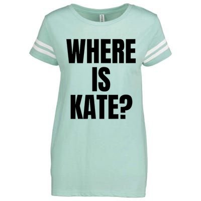 Funny Where Is Kate Royal Family Kate Middleton Enza Ladies Jersey Football T-Shirt