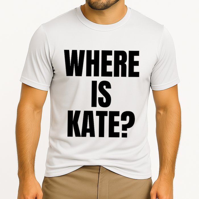 Funny Where Is Kate Royal Family Kate Middleton Cooling Performance Crew T-Shirt