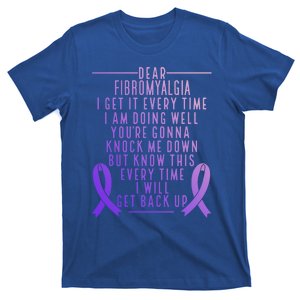 Fibro Warrior I Will Get Back Up Fibromyalgia Awareness Gift T-Shirt