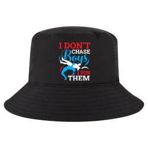 Funny Wrestling I Dont Chase I Pin Them Wrestling Meaningful Gift Cool Comfort Performance Bucket Hat