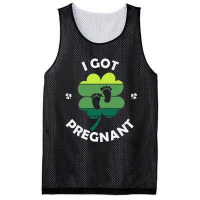 Funny Women I Got Pregnant Patricks Day Mesh Reversible Basketball Jersey Tank