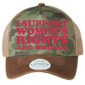 Funny Women I Support Women Wrongs Women Rights Girl Legacy Tie Dye Trucker Hat