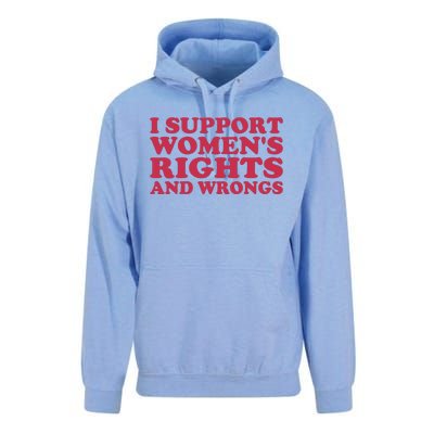 Funny Women I Support Women Wrongs Women Rights Girl Unisex Surf Hoodie