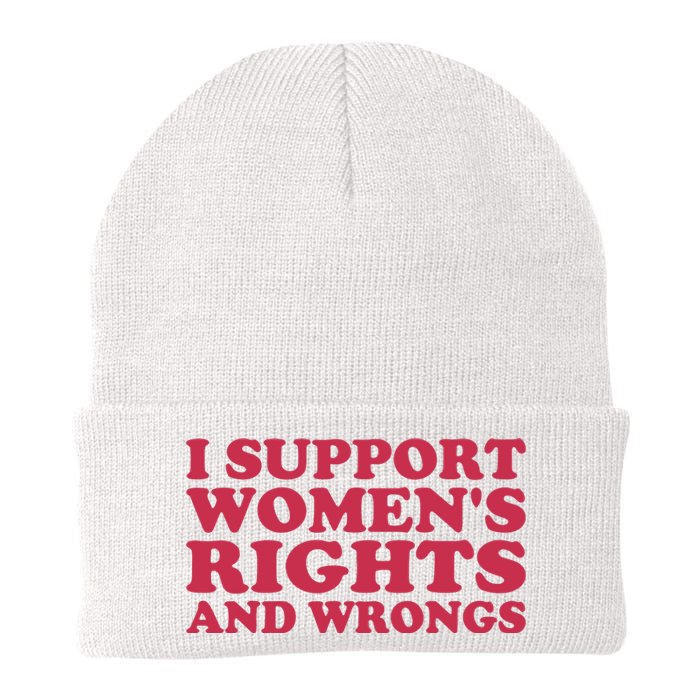 Funny Women I Support Women Wrongs Women Rights Girl Knit Cap Winter Beanie