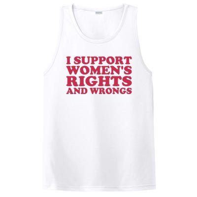 Funny Women I Support Women Wrongs Women Rights Girl PosiCharge Competitor Tank