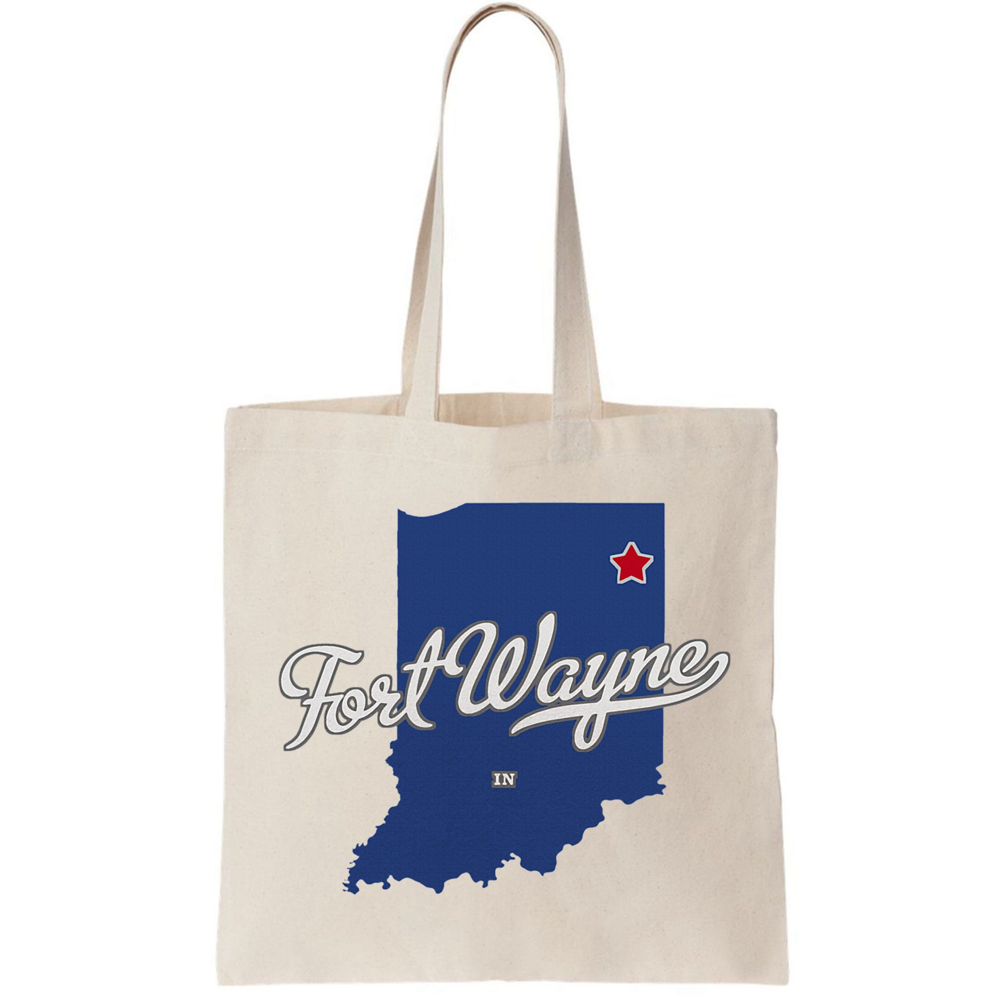 Fort Wayne Indiana In Map Bag