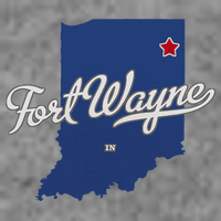 Fort Wayne Indiana In Map Toddler Hoodie