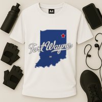 Fort Wayne Indiana In Map Cooling Performance Crew T-Shirt