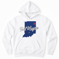 Fort Wayne Indiana In Map Hoodie