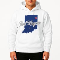 Fort Wayne Indiana In Map Hoodie
