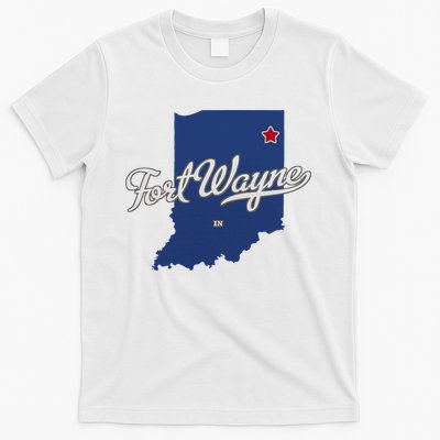 Fort Wayne Indiana In Map T-Shirt