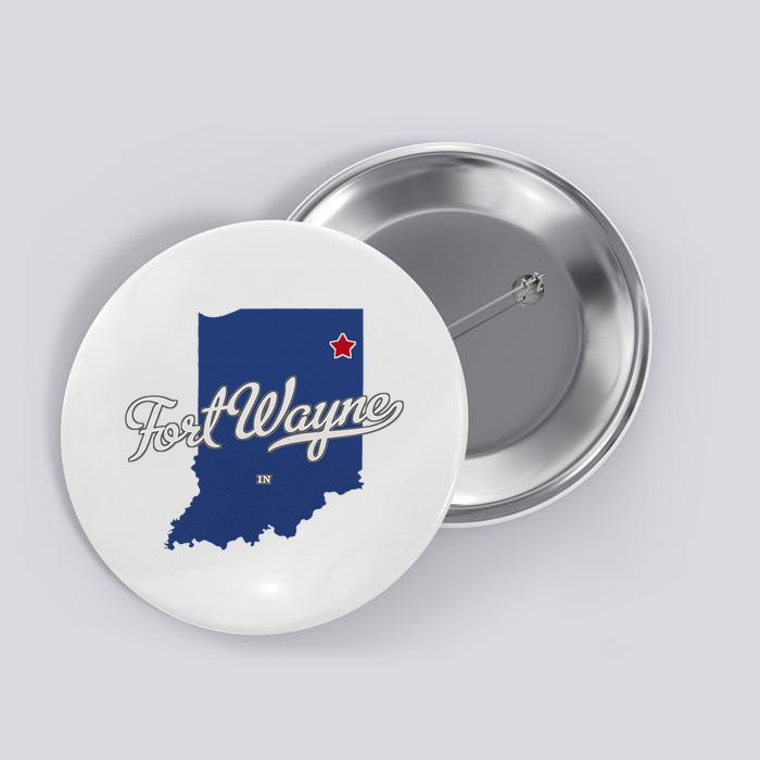 Fort Wayne Indiana In Map Button