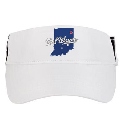 Fort Wayne Indiana In Map Adult Drive Performance Visor