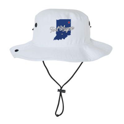 Fort Wayne Indiana In Map Bucket Hat