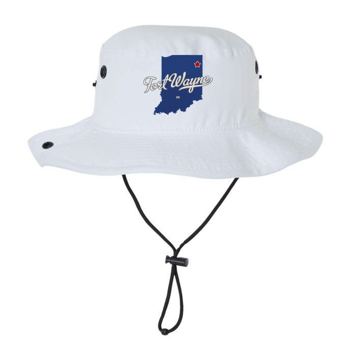 Fort Wayne Indiana In Map Bucket Hat