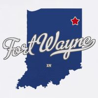 Fort Wayne Indiana In Map Bucket Hat