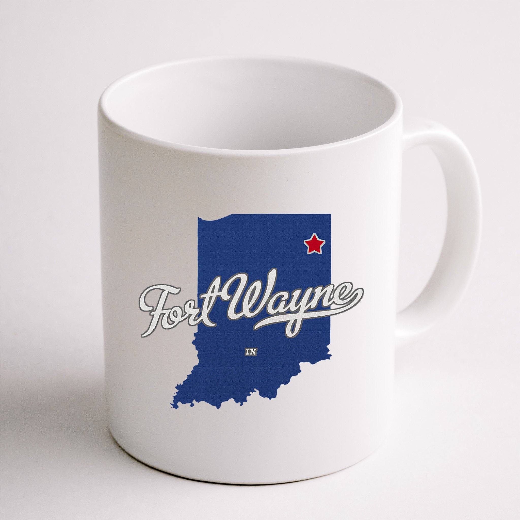 Fort Wayne Indiana In Map Mug