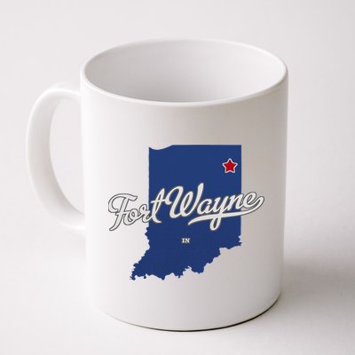 Fort Wayne Indiana In Map Mug