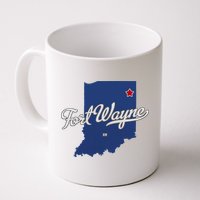 Fort Wayne Indiana In Map Mug