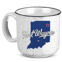 Fort Wayne Indiana In Map 15oz Campfire Ceramic Mug
